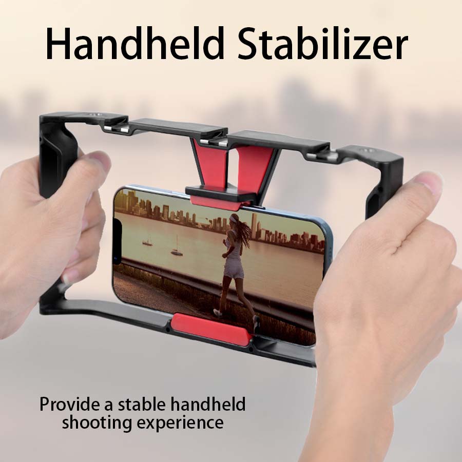 Kamera-Käfig Stabilisator für Smartphones: Filmproduktion Rig & Handgriff Halterung | Premium und Android - Phone Heaven Zone