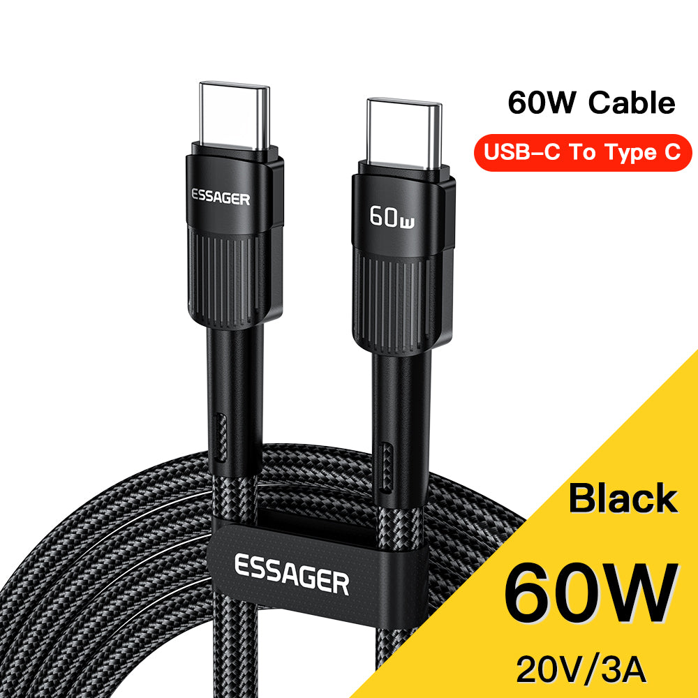 Câble USB Type C haut de gamme 7A | Câble de charge rapide pour Realme, Huawei P30 Pro, Samsung, Oneplus, Poco F3 - Câble de charge rapide 66W Câble de données de chargeur USB-C