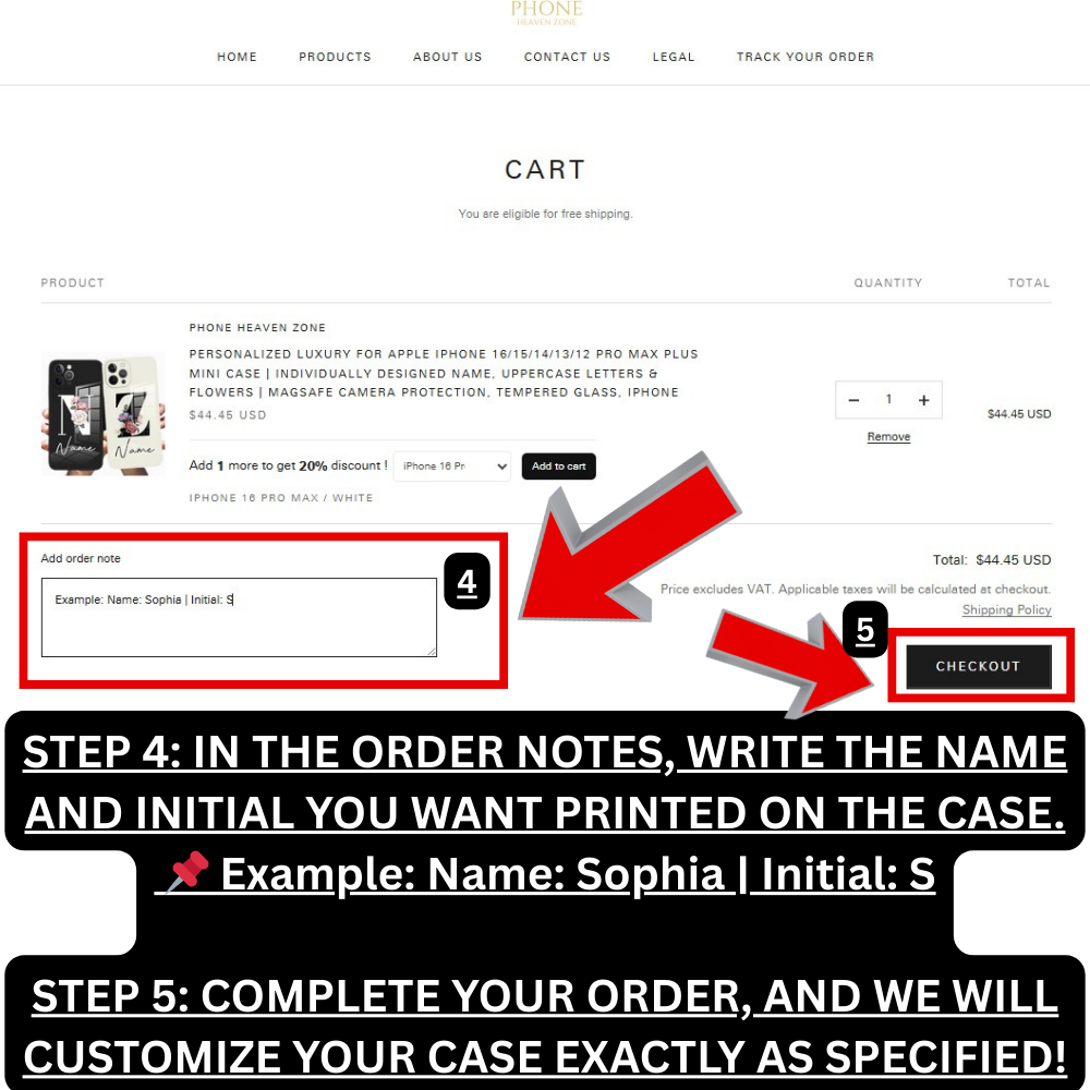 Étui Apple iPhone de luxe personnalisé | Nom conçu sur mesure, lettres majuscules et fleurs | Protection de caméra MagSafe, verre trempé, iPhone 13 14 15 Pro Max Plus