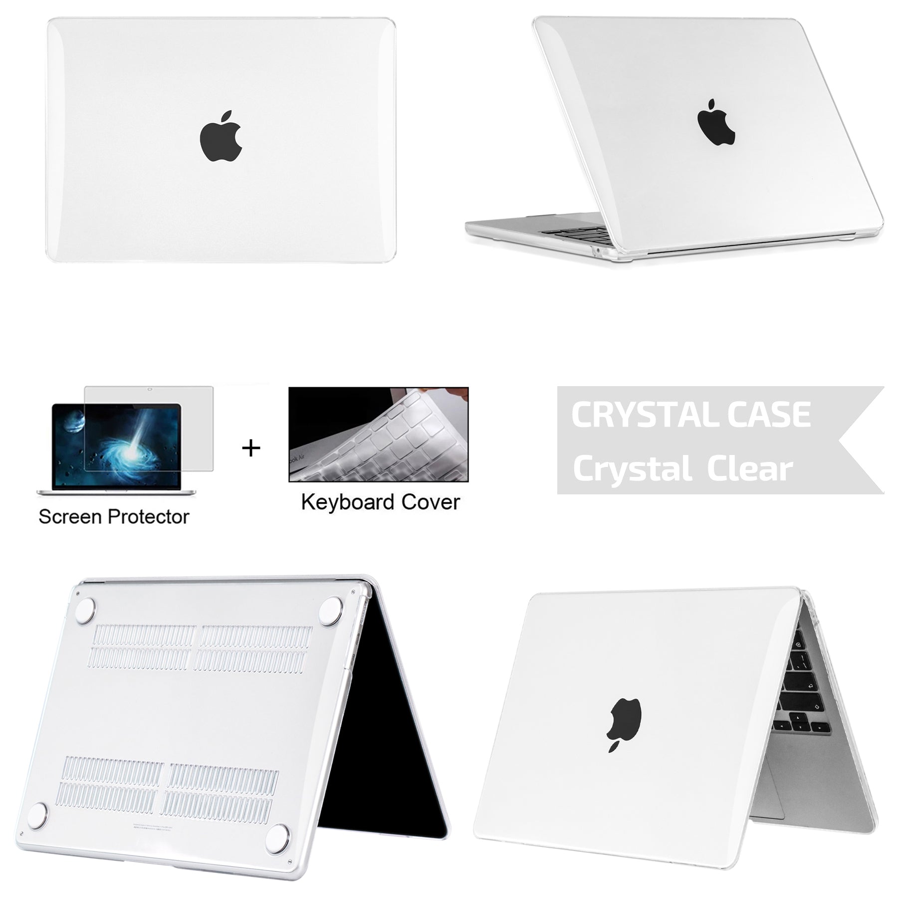 Coque rigide ultra fine de haute qualité - Housse pour ordinateur portable pour MacBook Pro 14 A2442 A2779, Air 13 M1 M2 Chip A2337 A2179, 15.3 A2941, 13.6, Pro 13 A2338 - Premium Cover