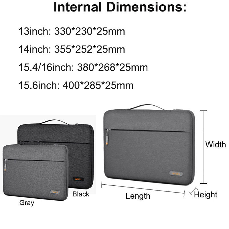 Sacoche pour ordinateur portable SmartDevil de haute qualité pour MacBook Air 15, 13,3, 14 et 15,6 pouces | Sac pour ordinateur portable, étui de transport, étui de protection antichoc | Sac pour cahiers