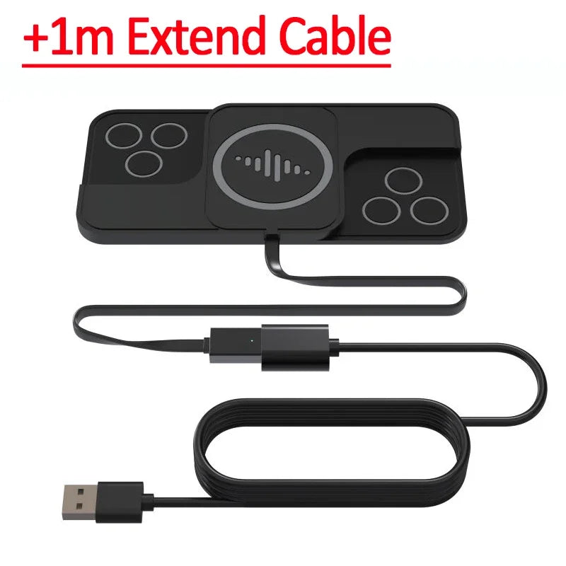 Station d'accueil pour station de charge rapide en silicone Premium 20 W pour voiture | Chargeur sans fil avec coussinet antidérapant et station de charge rapide sans fil pour Apple iPhone 15/14/13/12 Pro Max Plus Mini, AirPods, Android, Samsung