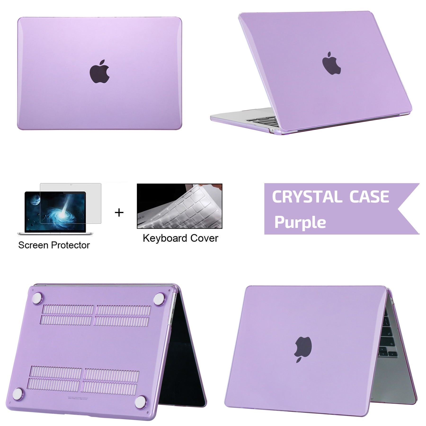 Coque rigide ultra fine de haute qualité - Housse pour ordinateur portable pour MacBook Pro 14 A2442 A2779, Air 13 M1 M2 Chip A2337 A2179, 15.3 A2941, 13.6, Pro 13 A2338 - Premium Cover