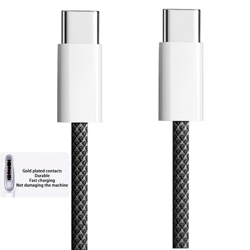 High Durability USB-C Kabel für Apple iPhone 15 Pro Max, PD 60W Schnellladung, Huawei, Xiaomi, Samsung, Typ C Geflechtkabel