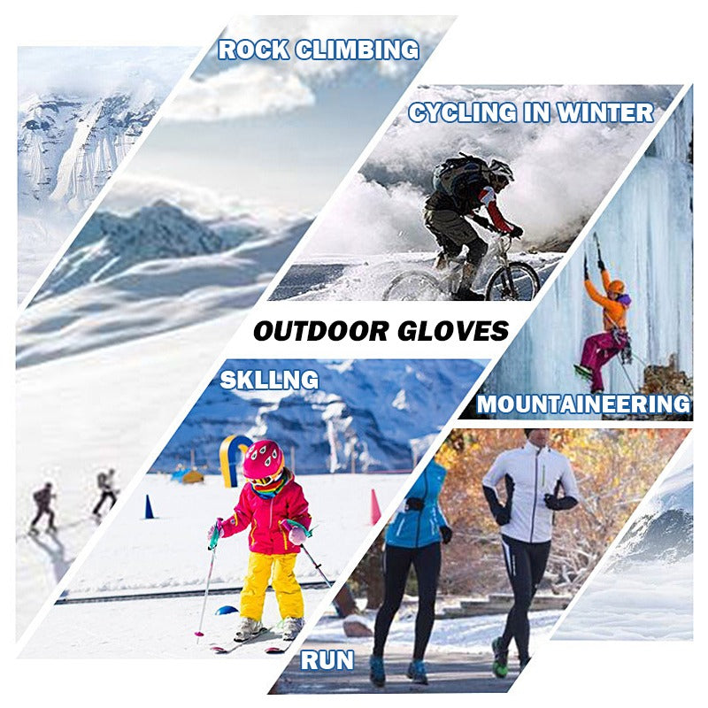 Premium Touchscreen-Warme Handschuhe: Outdoor, Radfahren, Motorrad, Sport, Fitness - Wasserdicht, Winddicht, Rutschfest - Winter