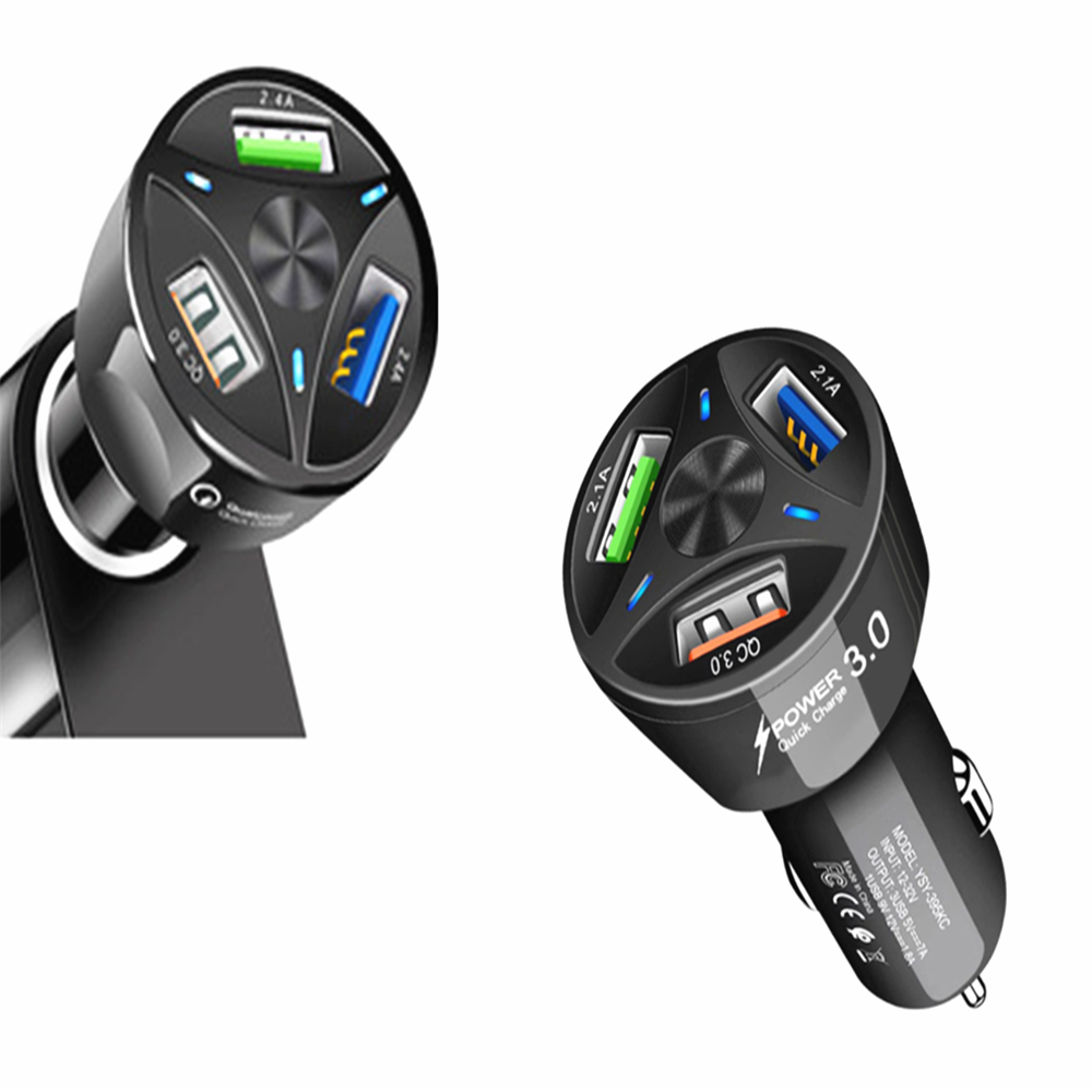 Chargeur de voiture USB Type-C et adaptateur allume-cigare multiport | Chargement rapide premium pour les appareils iOS iPhone et Xiaomi, Huawei, Samsung et Android