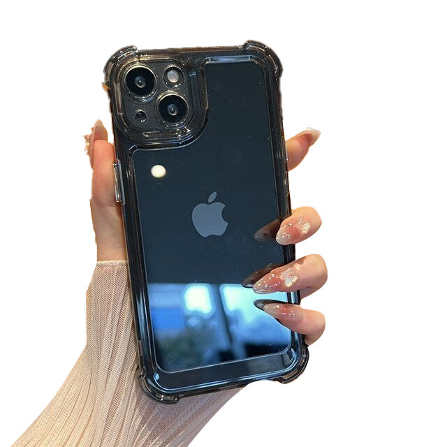 Coque Apple iPhone ultra fine et protectrice | Coque en silicone antichoc de qualité supérieure avec un attrait esthétique cristallin