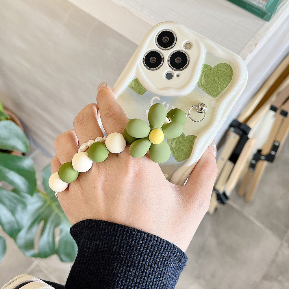 Beautiful White Heart Design Makeup Mirror iPhone Case | MagSafe-Compatible Protective Case with 360-Degree Protection and Camera Lens Cover for Apple iPhone 16/16e, 15, 14, 13, 12 Pro Max, Pro, Plus & Mini Cover | Armor Case and Bumper Cover