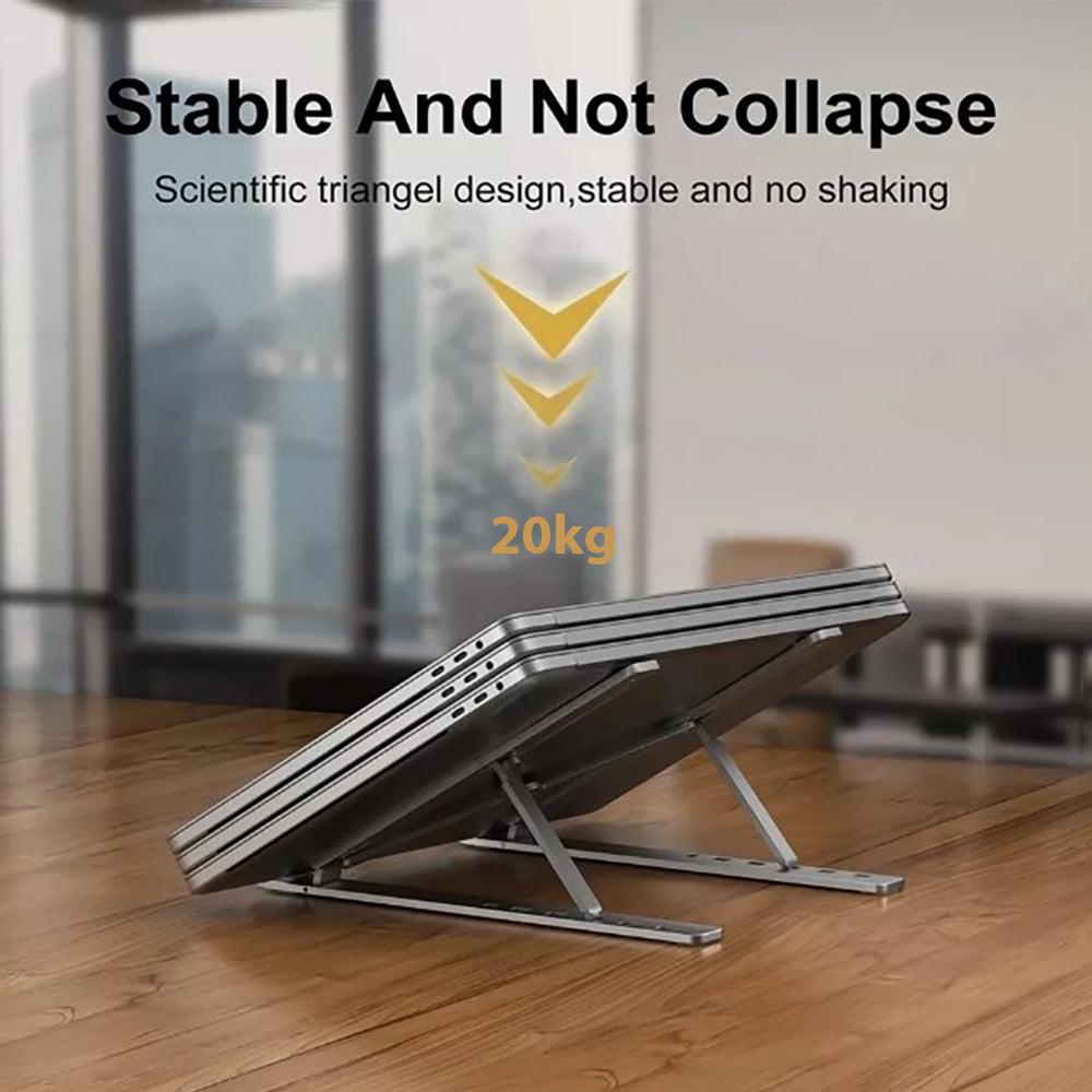 Support pliable en aluminium pour ordinateur portable : support pour ordinateur portable et support d'ordinateur – Idéal pour MacBook Air Pro et PC | Accessoire de poste de travail léger et ergonomique