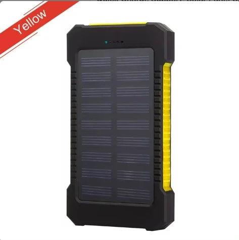 Chargeur solaire Premium Power Bank 20 000 mAh | Batterie externe portable avec charge rapide 5 V et lampe de poche super lumineuse pour les déplacements