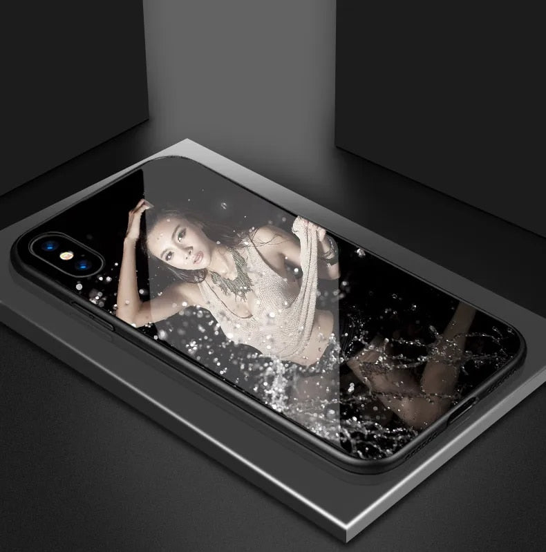 Apple iPhone HĂŒlle Benutzerdefiniertes Foto MagSafe, Kameraprotektion, gehĂ€rtetem Glas iPhone 11 12 13 14 15 Pro Max Plus