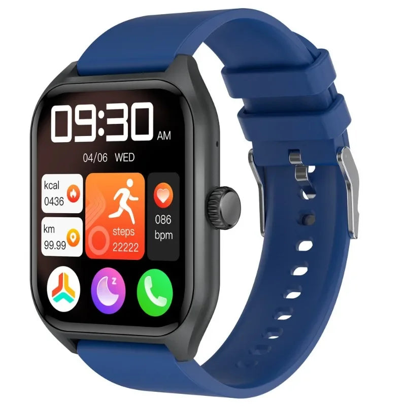 Montre intelligente d'appel vocal de haute qualité pour hommes, surveillance de la santé, étanchéité IP68, notifications intelligentes, assistant vocal, montre intelligente pour femmes