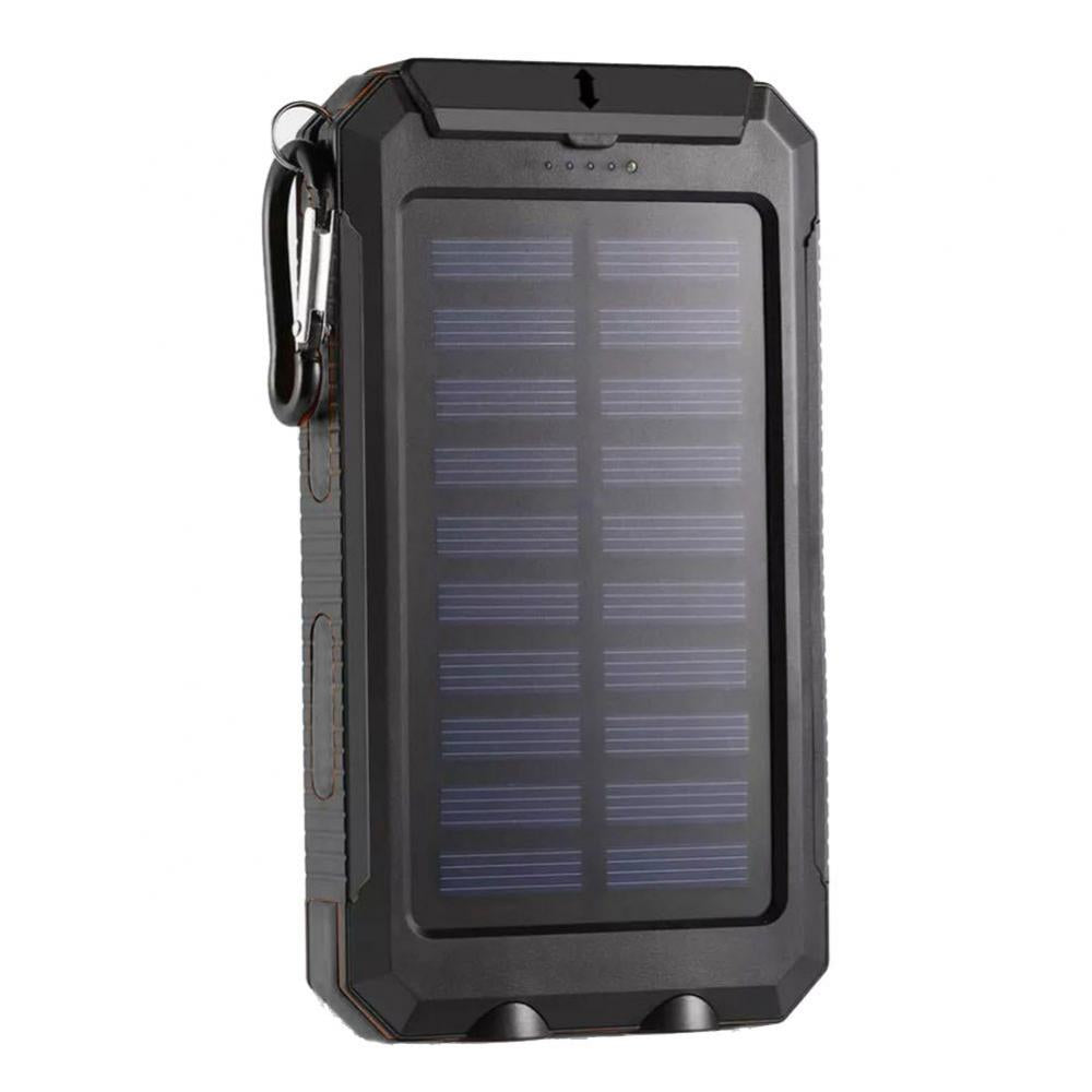 Chargeur solaire Premium Power Bank 20 000 mAh | Batterie externe portable avec charge rapide 5 V et lampe de poche super lumineuse pour les déplacements