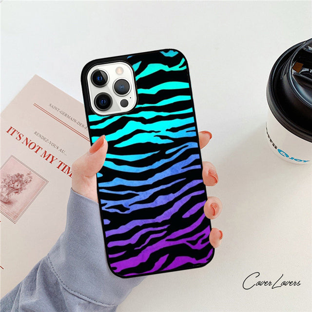 Premium Zebra-Muster Glitzer iPhone-Hülle | MagSafe-Case mit Rundumschutz & Kameralinsenschutz für Apple iPhone 17/17 Air, 16/16e, 15, 14, 13 Pro Max Plus Cover | Panzertasche & Stoßstangenabdeckung Handyhülle | Hochwertige Schutzhülle
