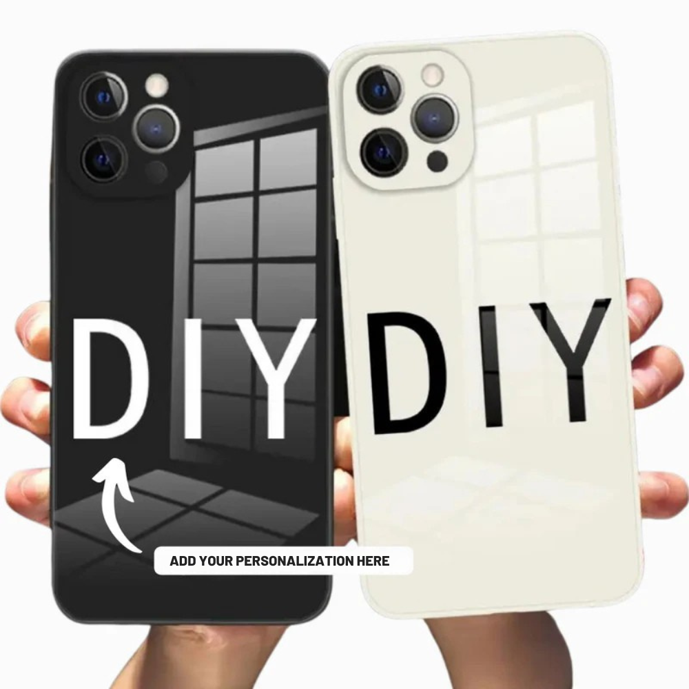 Personalisierte Luxus iPhone Hülle für Apple iPhone 17/17 Air, 16/16e, 15, 14, 13 Pro Max Plus Cover | Individueller Name, Initialen, Symbole & Zahlen | MagSafe Kompatibel | Kameraschutz | Gehärtetes Glas | Premium Schutzhülle