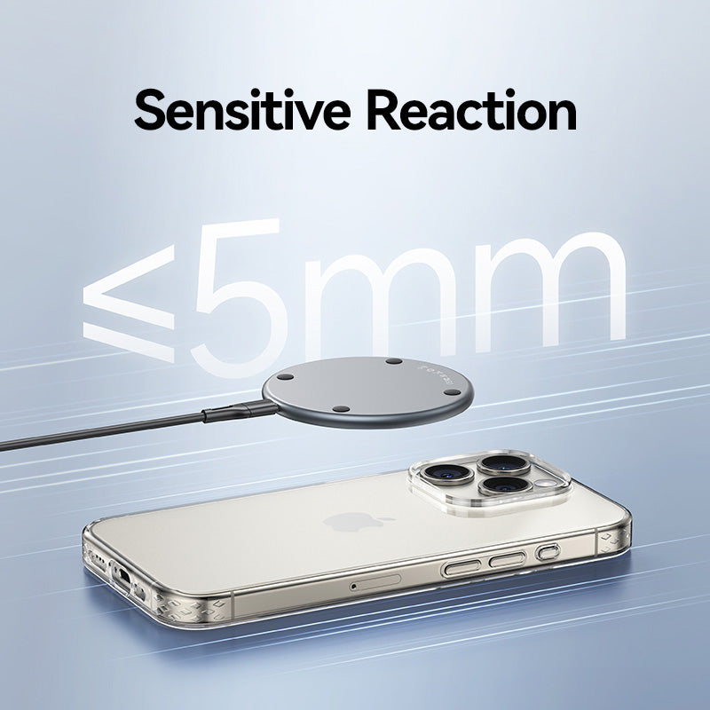 Chargeur Qi rapide 15 W | Tapis de chargement sans fil universel MagSafe Premium | Apple iPhone, AirPod, Samsung et Android | Chargement rapide et sûr par induction