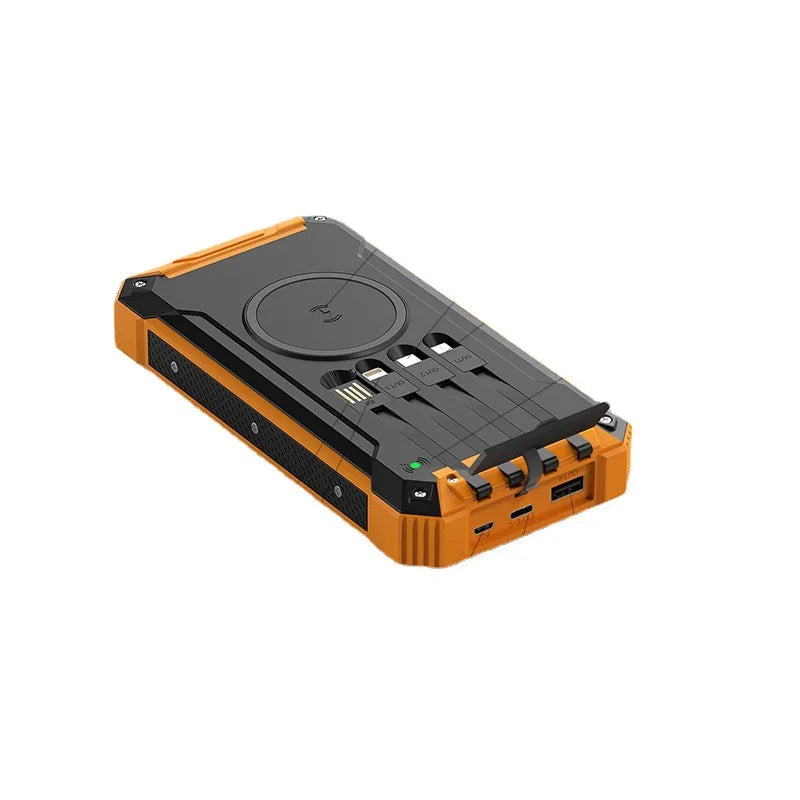 Chargeur solaire Premium Power Bank 20 000 mAh | Batterie externe portable avec charge rapide 5 V et lampe de poche super lumineuse pour les déplacements