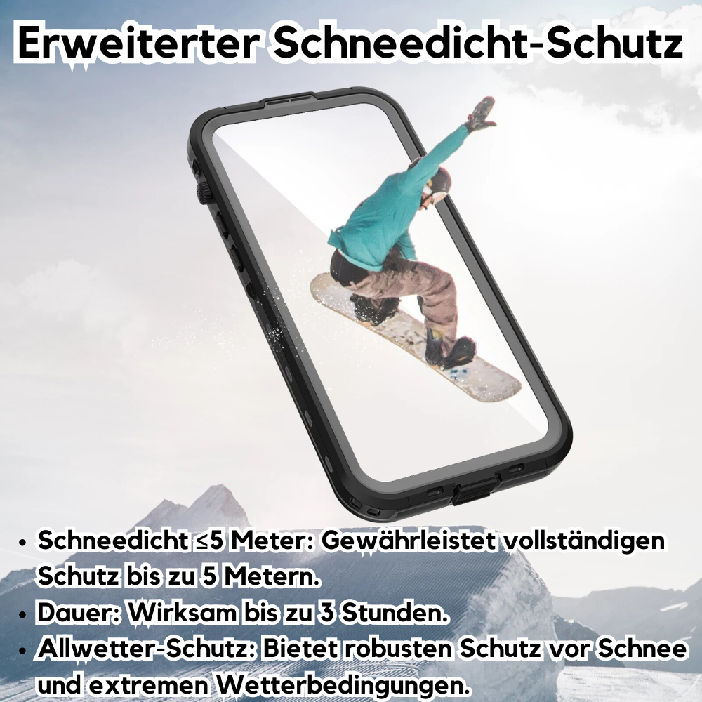 Premium IP68 Wasserdichte Magnet-Hülle mit MagSafe für Apple iPhone 16/16e, 15, 14, 13, 12 Pro Max, Pro, Plus & Mini: 360° Vollschutz Case, Militärpanzer-Design | Staubdicht, Stoßfest Cover mit Kameraschutz | Ideal für Tauchen und Schwimmen