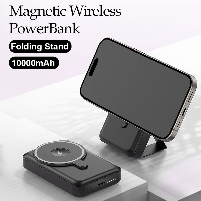 Banque d'alimentation magnétique sans fil haut de gamme 10 000 mAh avec charge rapide PD | Source de batterie portable pour Apple iPhone 15 14 13 12 11 Pro Max Plus Mini, Watch et Airpods