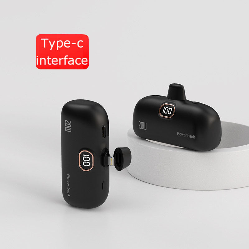 Premium Mini Power Bank 5000mAh - Chargeur QC PD Charge rapide pour Apple iPhone 15, 14, 13, 12, 11 Pro Max Plus Mini | Batterie externe, chargeur portable pour iOS, iPhone, Android et Samsung