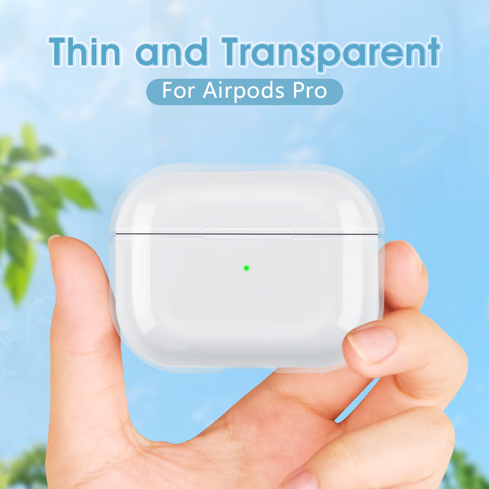 Étui en silicone transparent de haute qualité pour Apple AirPods Pro & 1/2/3 | Étui de protection transparent en TPU souple avec corde - Accessoires pour AirPods