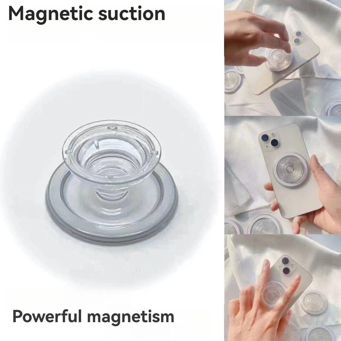 Chargeur sans fil de voiture haut de gamme et support de téléphone de voiture magnétique MagSafe pour Apple iPhone 15, 14, 13, 12, 11 Pro Max Plus Mini - Support de téléphone de voiture à lumière bleue