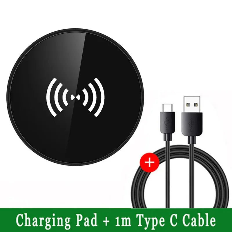 Station de recharge premium 3-en-1 : chargeur sans fil pour iPhone 15/14/13/12 Pro Max Plus, Apple Watch Series 9/8/7 et AirPods | Station d'accueil pour station de charge rapide sans fil pour iOS, Android et Samsung