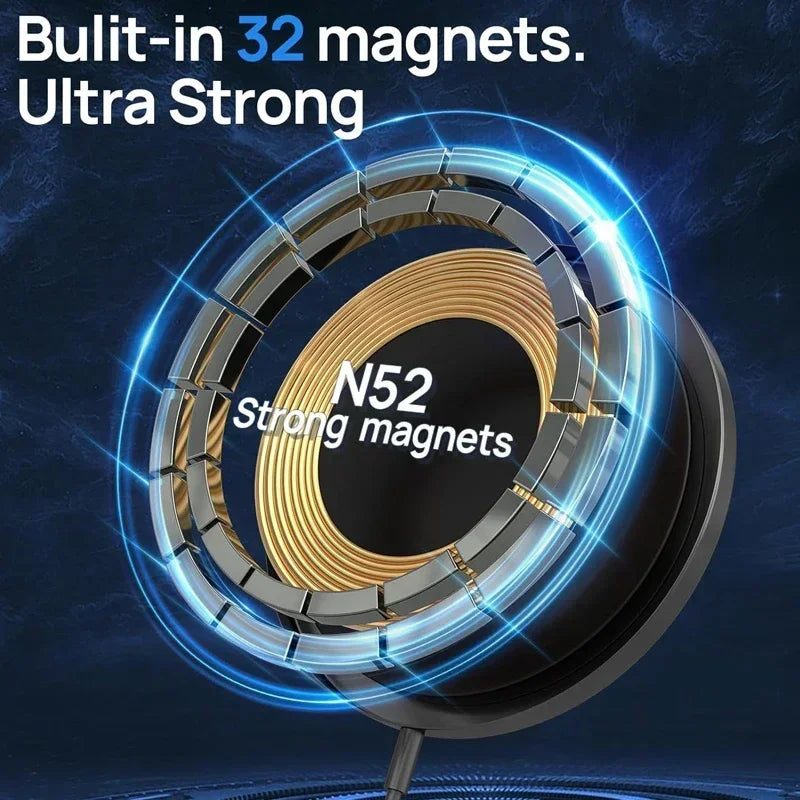 Premium 30W magnetisches kabelloses Ladegerät für Magsafe, Apple iPhone USB-A, PD – schnelles kabelloses Ladegerät, Ständer