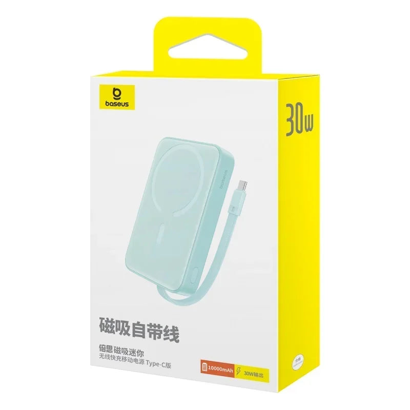 Banque d'alimentation premium 6000 mAh – Chargeur sans fil, alimentation 10 000 mAh pour Apple iPhone 15, 14, 13, 12, 11 Pro Max Plus Mini | Batterie externe portable avec fonction de charge rapide