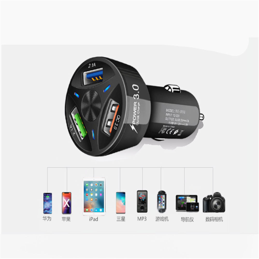 Chargeur de voiture USB Type-C et adaptateur allume-cigare multiport | Chargement rapide premium pour les appareils iOS iPhone et Xiaomi, Huawei, Samsung et Android