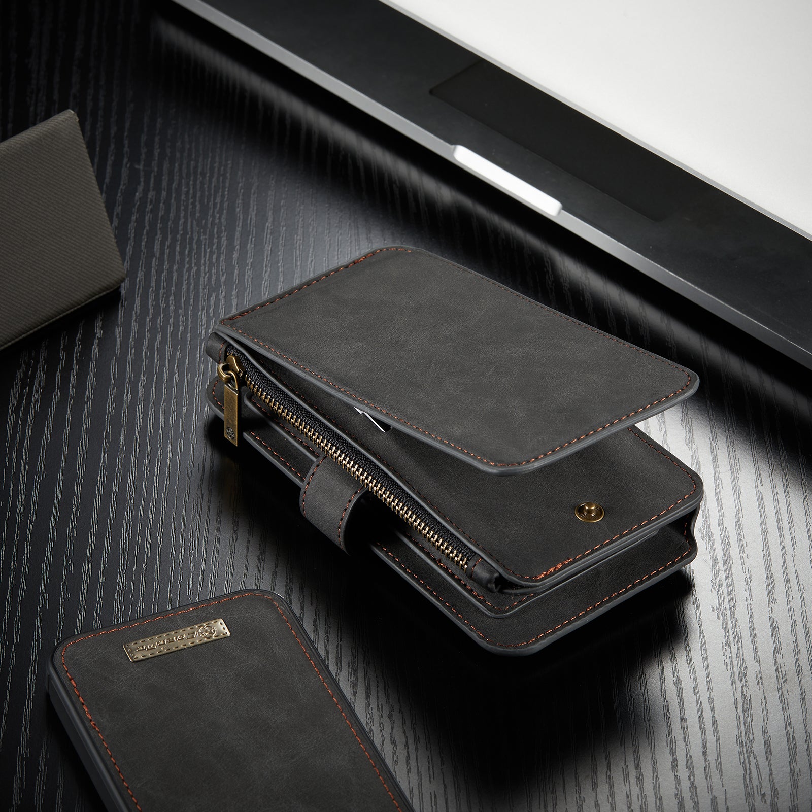 Hochwertiges 2-in-1 Abnehmbare Leder Brieftasche Flip Stand iPhone Hülle