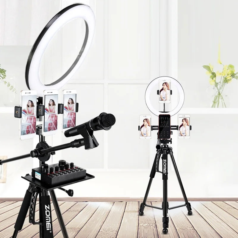 Professionelles Aluminium-Reisestativ, 140 cm für Videografie & Fotografie: Schnellplattenmontage, geeignet für Smartphones,