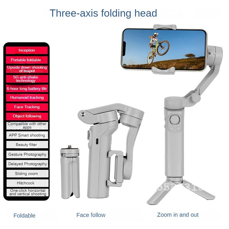 3-Axis Foldable Handheld Gimbal Stabilizer for Smartphones, Apple iPhone, Samsung, iOS & Android | Anti-Shake Video Recording for Smartphones, Apple iPhone, Samsung, iOS & Android Vlogs