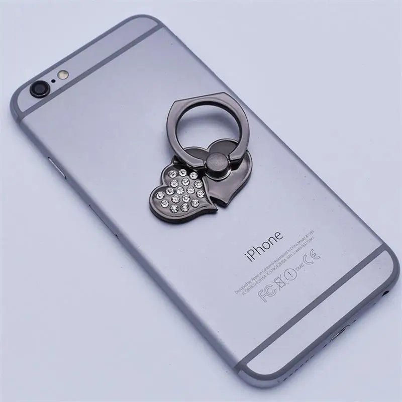 Luxus Diamant Shiny Edelsteine Metall Handy-Ringhalterung: Universal Telefonhalter, Drehbar für Apple iPhone, Samsung & mehr