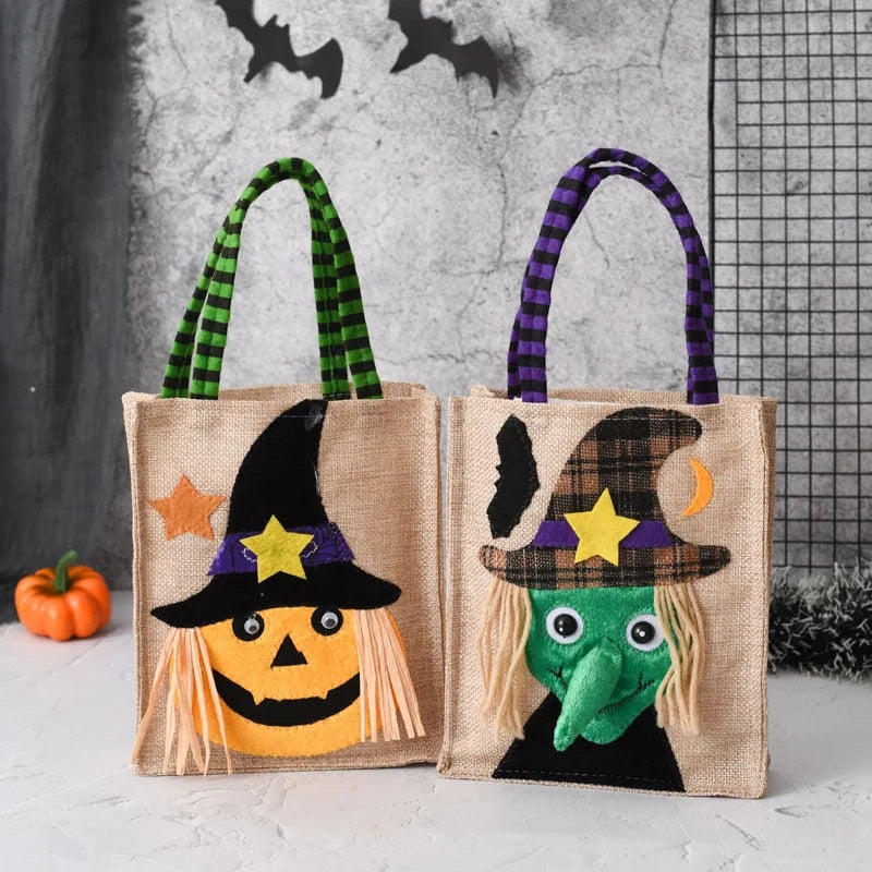 Premium Halloween-Geschenktasche - "Trick or Treat" | Elegante Halloween-Tag Geschenkverpackung & Dekor