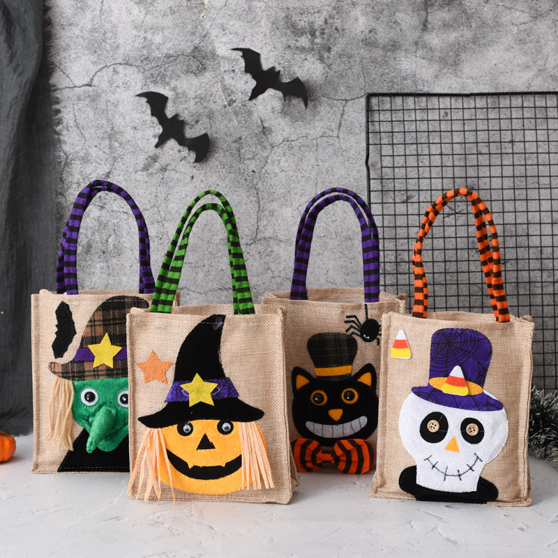 Premium Halloween-Geschenktasche - "Trick or Treat" | Elegante Halloween-Tag Geschenkverpackung & Dekor