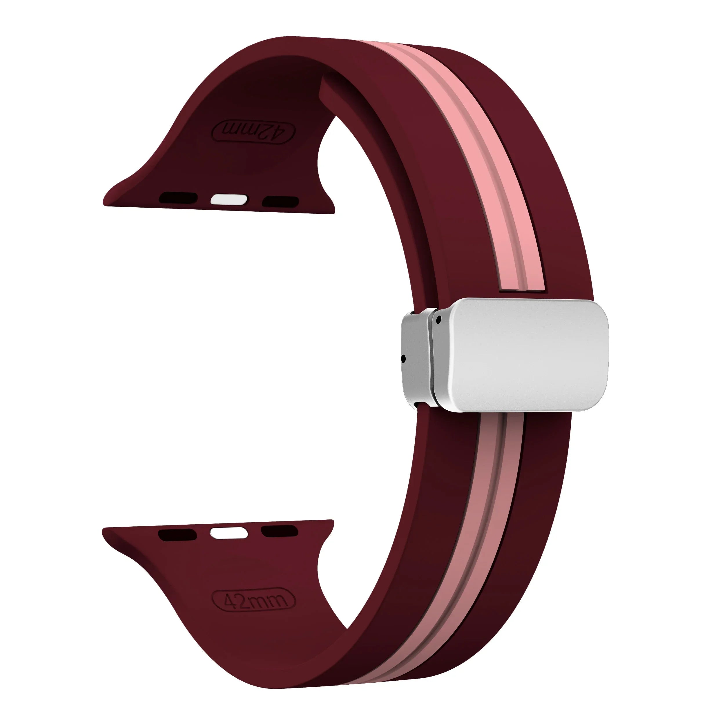 Premium Silicone Magnetic Band for Apple Watch Series 10/9/8/7/6/5/4/3/2/1 & Ultra 2/1, SE: 2024, 2023, 2022, 2021, 2020, 2019, 2018, 2017, 2016 38mm, 40mm, 41mm, 42mm, 44mm, 45mm, 49mm | High-Quality Magnetic Closure