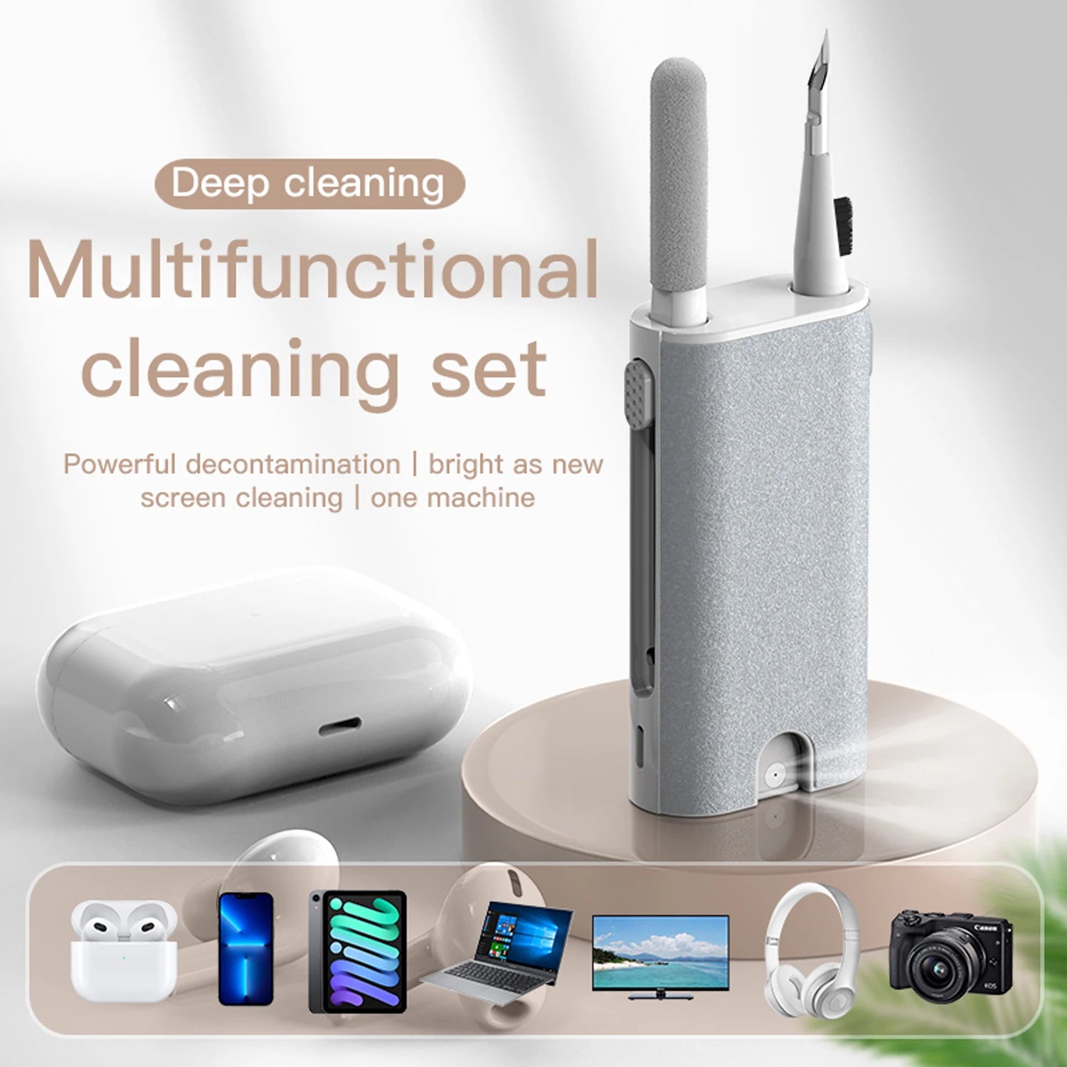 Earphone Cleaning Set Brushes for Apple iPhone, Camera, Laptop, and TV Screen | Premium Cleaning Tools for Headsets & AirPods