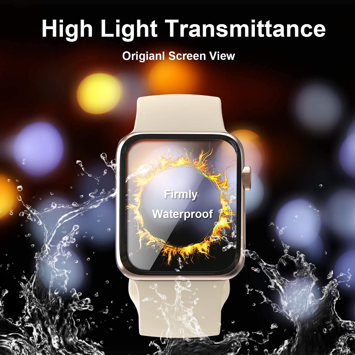 High-Quality Ceramic Film for Apple Watch Ultra 49mm 45mm 41mm | Screen Protector for Apple Watch 10/9/8/7/6/5/4/3/2/1 & Ultra 2/1, SE: 2024, 2023, 2022, 2021, 2020, 2019, 2018, 2017, 2016 SE, 44mm 40mm, 9HD Soft Glass