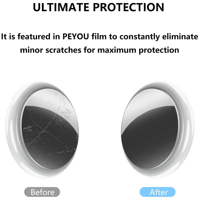 Premium Hydrogel Protective Film for Apple AirTag: Universal for Wallets, Bags, Purses, Pet Dog Trackers | Transparent, Scratch-Resistant