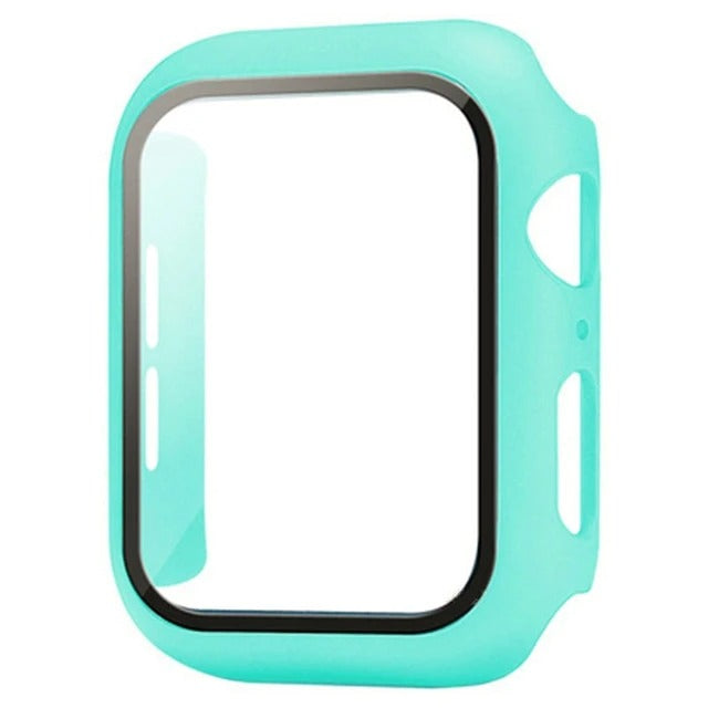 High-Quality Glass Cover Case for Apple Watch Series 10/9/8/7/6/5/4/3/2/1 & Ultra 2/1, SE: 2024, 2023, 2022, 2021, 2020, 2019, 2018, 2017, 2016 44mm, 40mm, 41mm, 45mm, 42mm, 38mm | Cover Display Protection Film Accessory