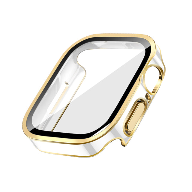 Premium Glass Case for Apple Watch Series 9/8/7/Ultra: 45mm, 41mm, 49mm, 44mm, 40mm | High-Quality Display Protection Case & Cover for iWatch 10/9/8/7/6/5/4/3/2/1 & Ultra 2/1, SE: 2024, 2023, 2022, 2021, 2020, 2019, 2018, 2017, 2016,