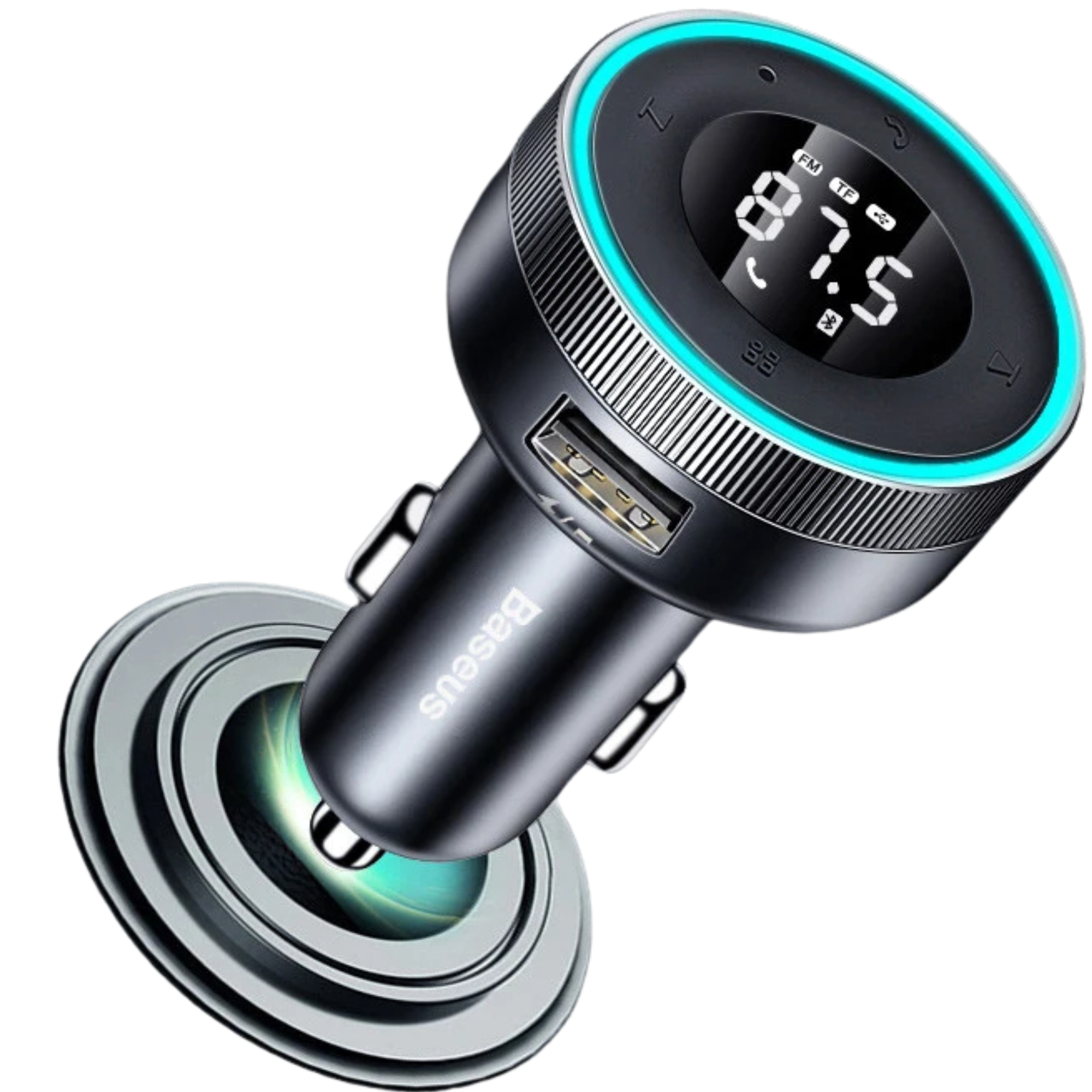 Hochwertiger FM-Transmitter, kabelloses Auto, Bluetooth 5.0, USB-Ladegerät, Auto-Aux-Radio, MP3-Player, Musik, Freisprecheinrichtung - Phone Heaven Zone