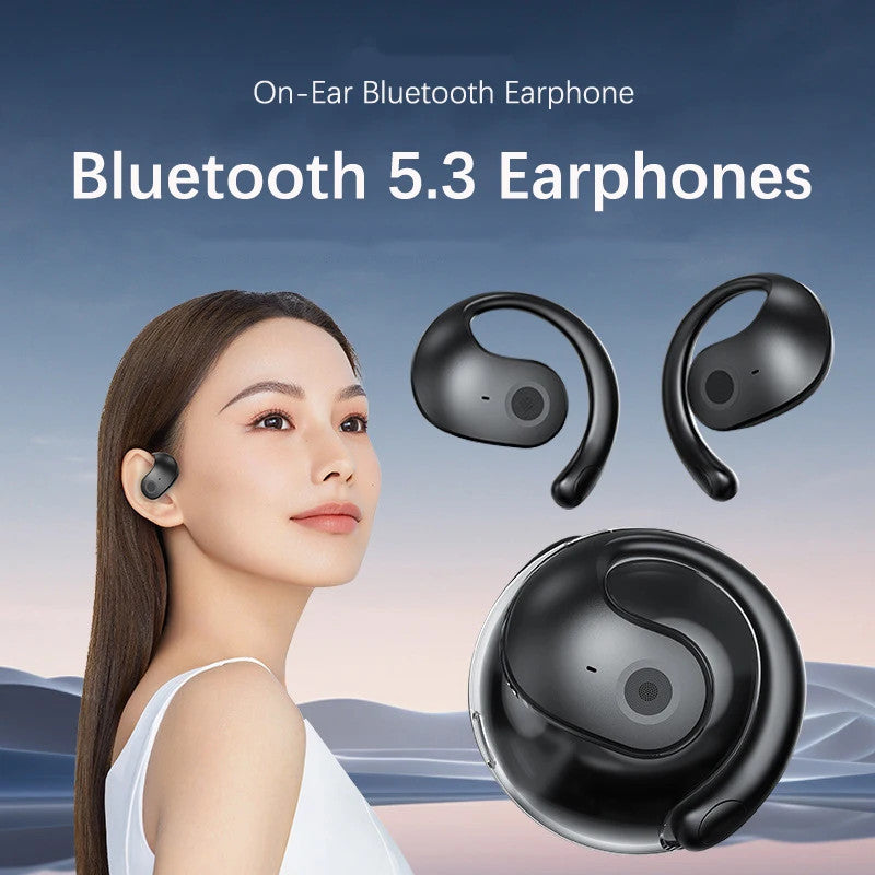 High-Quality Bluetooth Headphones: Wireless Earbuds Ear Hooks, Bluetooth 5.0, Microphone – 40 Hours Battery Life, Ideal for Fitness, Cycling, Sports | Compatible with Apple iPhone 16/15/14/13/12/11 Pro Max Plus Mini, Android, Samsung | Limited Edition