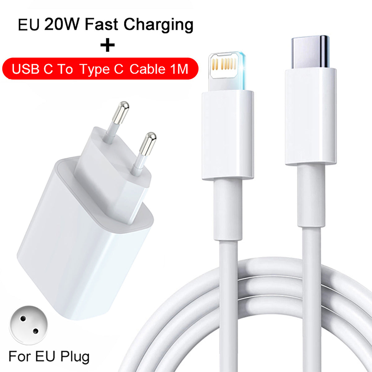 High-Quality USB Type C PD 20W Cable for Smartphones, Apple iPhone, Samsung, iOS & Android | Premium Fast USB C Cable for iPhone, Type C Charging Cable