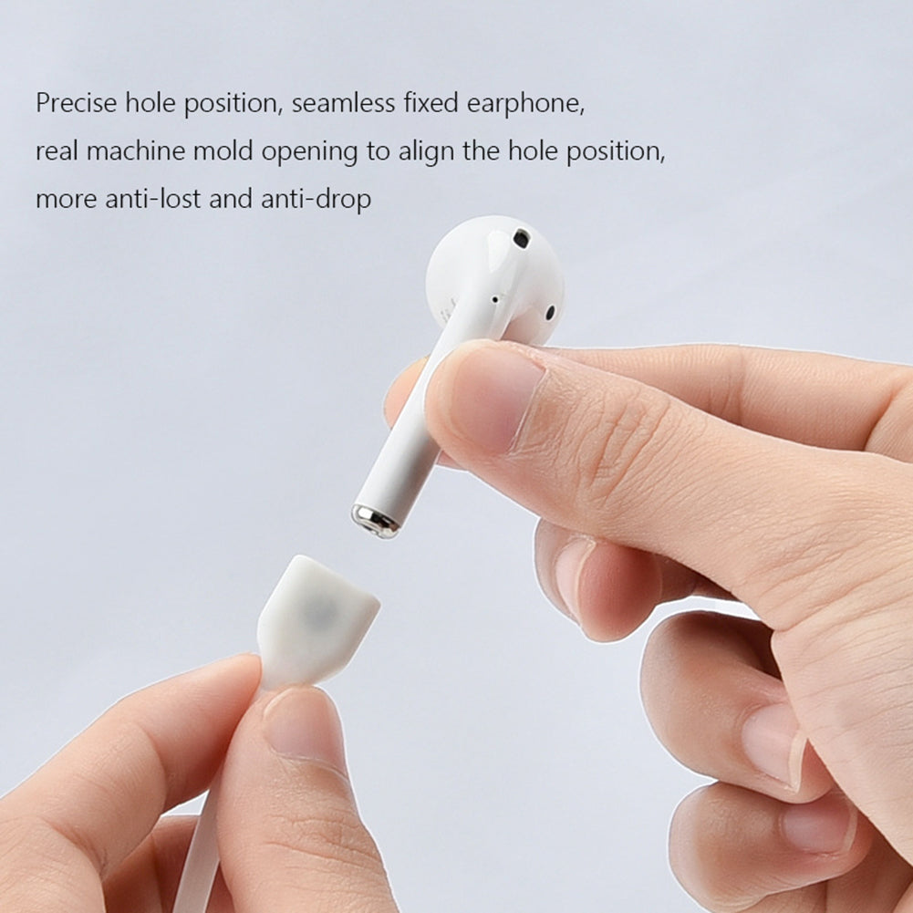 Premium Silikon Anti-Verlust Kopfhörerhalter für Apple AirPods 4/3/2/1 and Pro Series 2024/2022/2021/2019/2016 & Pro: Hochwertiges Bluetooth Nackenband-Kabel - Sicher & Stilvoll für Kabellose Ohrhörer