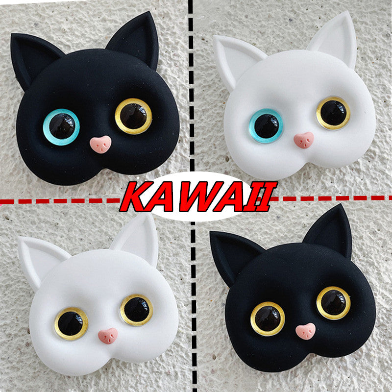 Luxury Air Sac Telefon Halter Griptok Kawaii 3D Katze Handy Finger Ring | Stand Grip Tok Handy Zubehör  iPhone | Stylischer