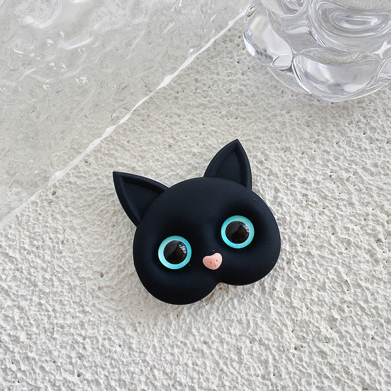 Luxury Air Sac Telefon Halter Griptok Kawaii 3D Katze Handy Finger Ring | Stand Grip Tok Handy Zubehör  iPhone | Stylischer