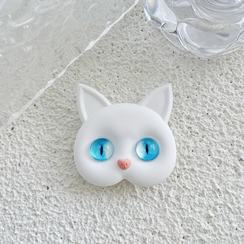 Luxury Air Sac Telefon Halter Griptok Kawaii 3D Katze Handy Finger Ring | Stand Grip Tok Handy Zubehör  iPhone | Stylischer