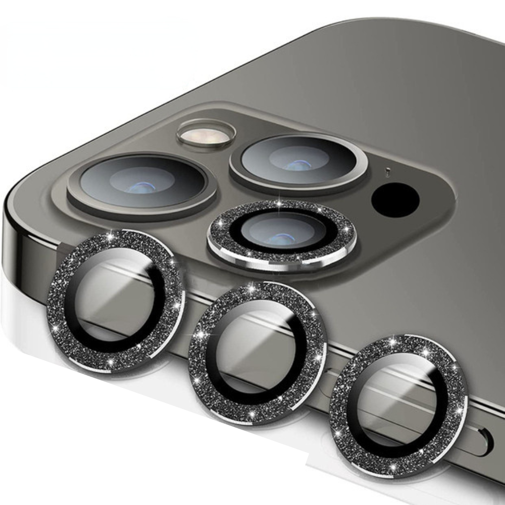 Kameraobjektiv Metallring Schutzglas für Apple iPhone | Hochwertiger langlebiger Objektivschutz gegen Kratzer und